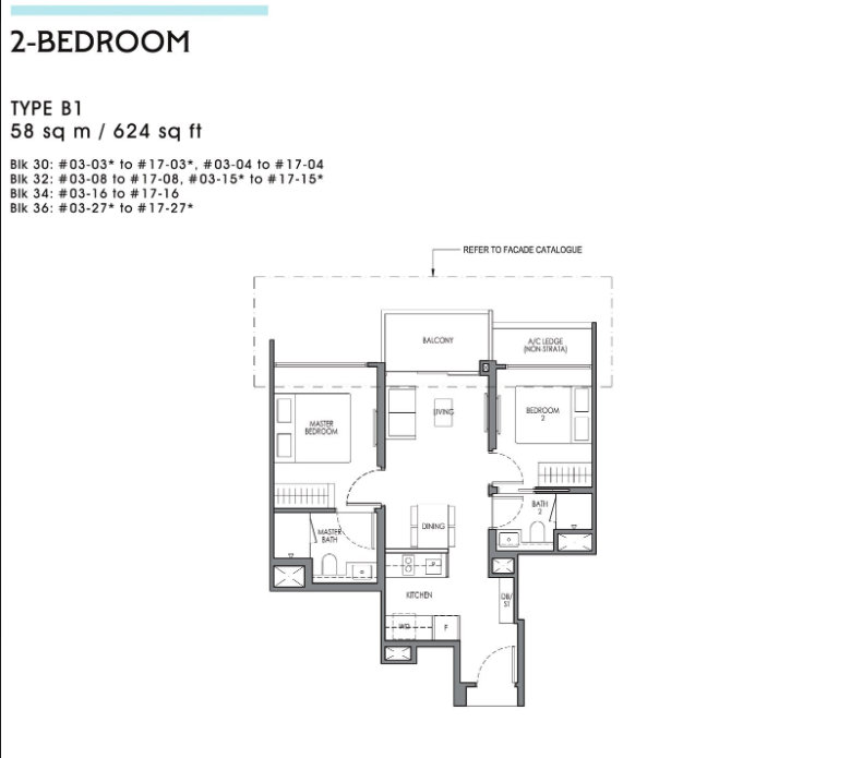 Lucerne Grand 2-Bedroom floor plan